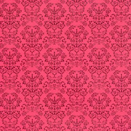 Dollhouse Miniature Wallpaper: Renaissance, Red On Red